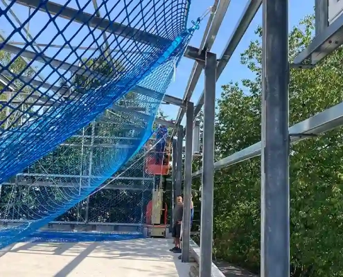 Fallschutznetze Montage